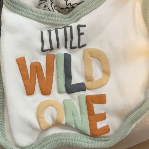 Mighty Cute Baby Bibs Set - Red, Gray, Brown - Picture 11 of 11